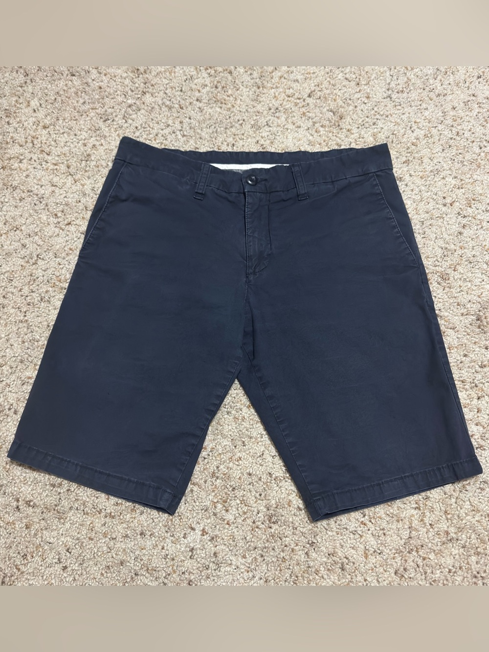 Carhartt WIP Sid Shorts Navy Blue Mens Workwear Cotton Slim Fit